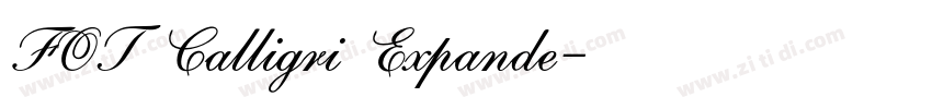 FOT Calligri Expande字体转换